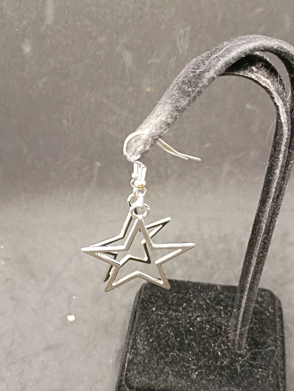 Women’s Silver Tone Star Dangle Earrings